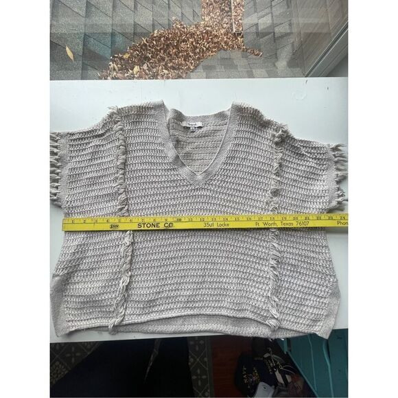 Madewell Fringe Pullover Oversized Sweater,‎ Size Small - Picture 5 of 7